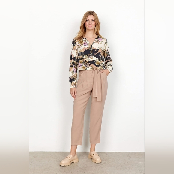 Soyaconcept/ Floral Print Blouse/ Violet Mist Combi./ Size US L - Picture 12 of 12